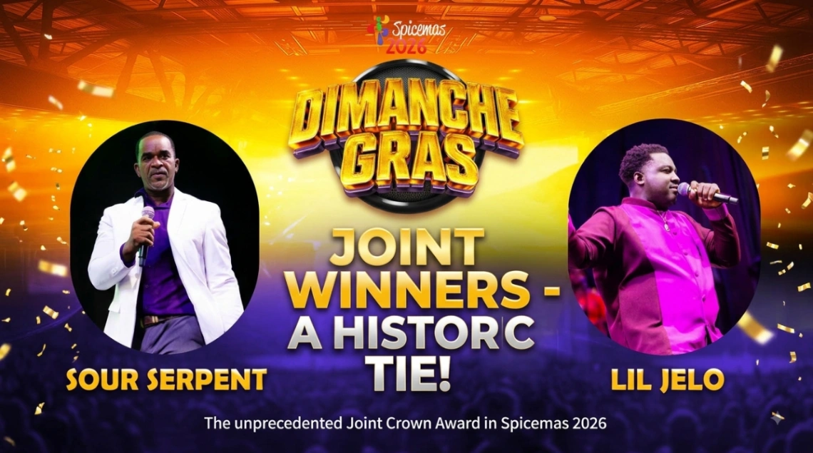 Historic Tie! Lil Jelo and Sour Serpent Crowned Co-Calypso Monarchs